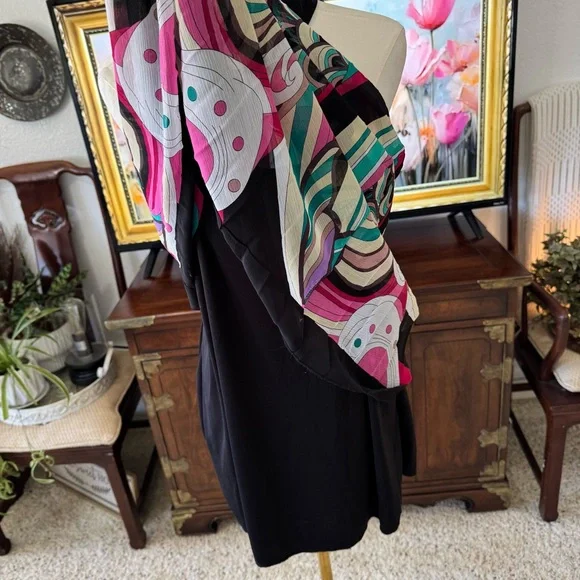 M Heart M Sleeveless Pleated Fully Lined Dress Size Large Like New - Picture 5 of 8